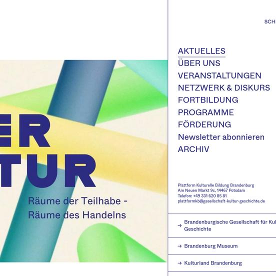 Plattform Kulturelle Bildung