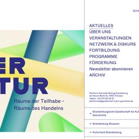 Plattform Kulturelle Bildung