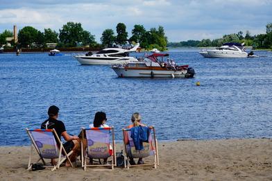Foto vom Strand am Grillendamm