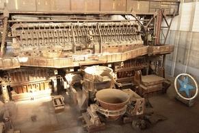 Foto des Siemens Martin Ofens im Industriemuseum.